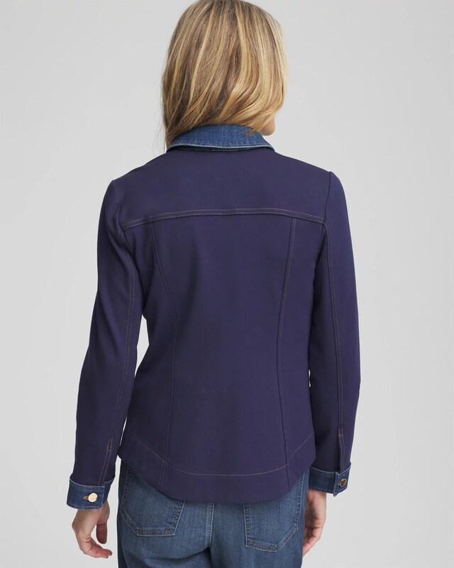 Slim-Fit Ponte Shacket - image 3